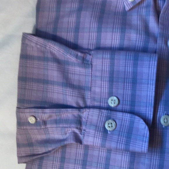 COPY - Peter Millar lavender check cotton/silk/spandex long sleeve button down … - Picture 3 of 5